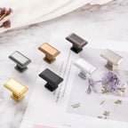 Rectangular Oil Rubbed Bronze Cabinet Knobs 1-1/2 Inch 10 Pack K2206