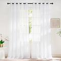 NICETOWN Sheer White Sliding Door Curtains by NICETOWN