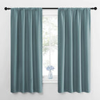 NICETOWN Greyish Blue Blackout Curtains Panels by NICETOWN