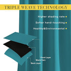 NICETOWN Bedroom Blackout 110 inch Curtains - Image 3