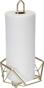 Kitchen Details Geode Paper Towel Holder | Countertop | Free Standing | Holds 1 Large Roll | Rust Resistant | Decorative | Copper
