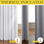 NICETOWN 100% Absolutely Blackout Linen Curtains - Image 4