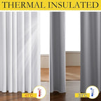 NICETOWN 100% Absolutely Blackout Linen Curtains - Image 3