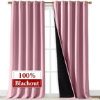 NICETOWN 100% Blackout Blinds, Laundry Room Decor Window Treatment Curtains - Image 2