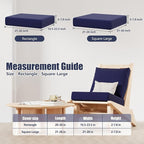 8Pcs Stretch Patio Cushion Covers, Outdoor Couch & Sofa Replacement Slipcovers - Image 2