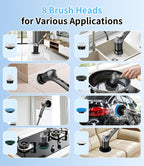 Electric Spin Scrubber for Bathtub,Kitchen,Shower Scrubber with Long Handle