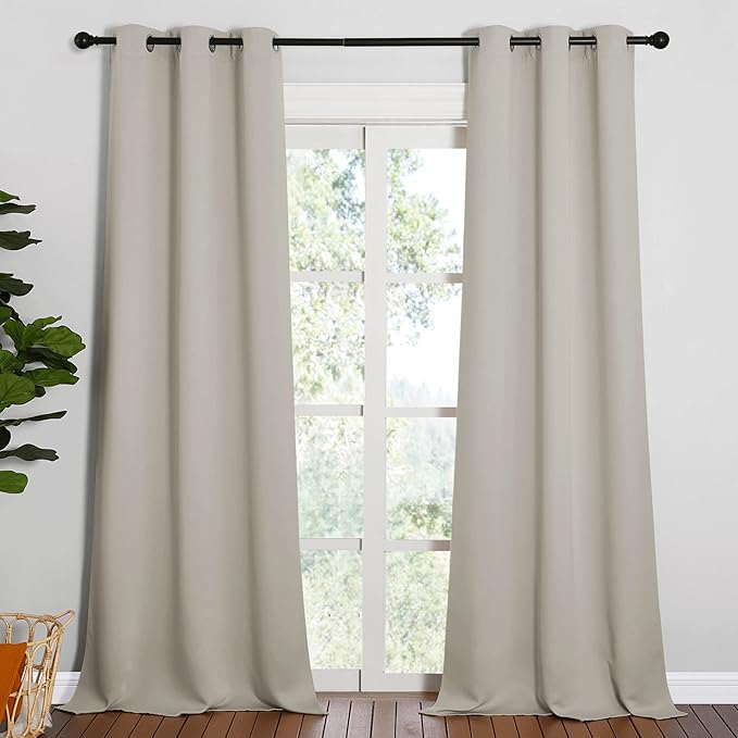 NICETOWN Room Darkening Curtain Panels, Baby Room Curtains 95 inches Long by NICETOWN