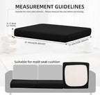12Pcs Outdoor Cushion Covers, Patio Cushion Covers, Stretch Elastic Slipcovers - Image 2