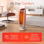 Lasko Oscillating Digital Ceramic Tower Space Heater - 23” - 5165 - White