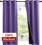 NICETOWN 100% Blackout Short Curtains - Image 2