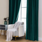 MIULEE Velvet Curtains 2 Panels Luxury Blackout Curtains - Image 7