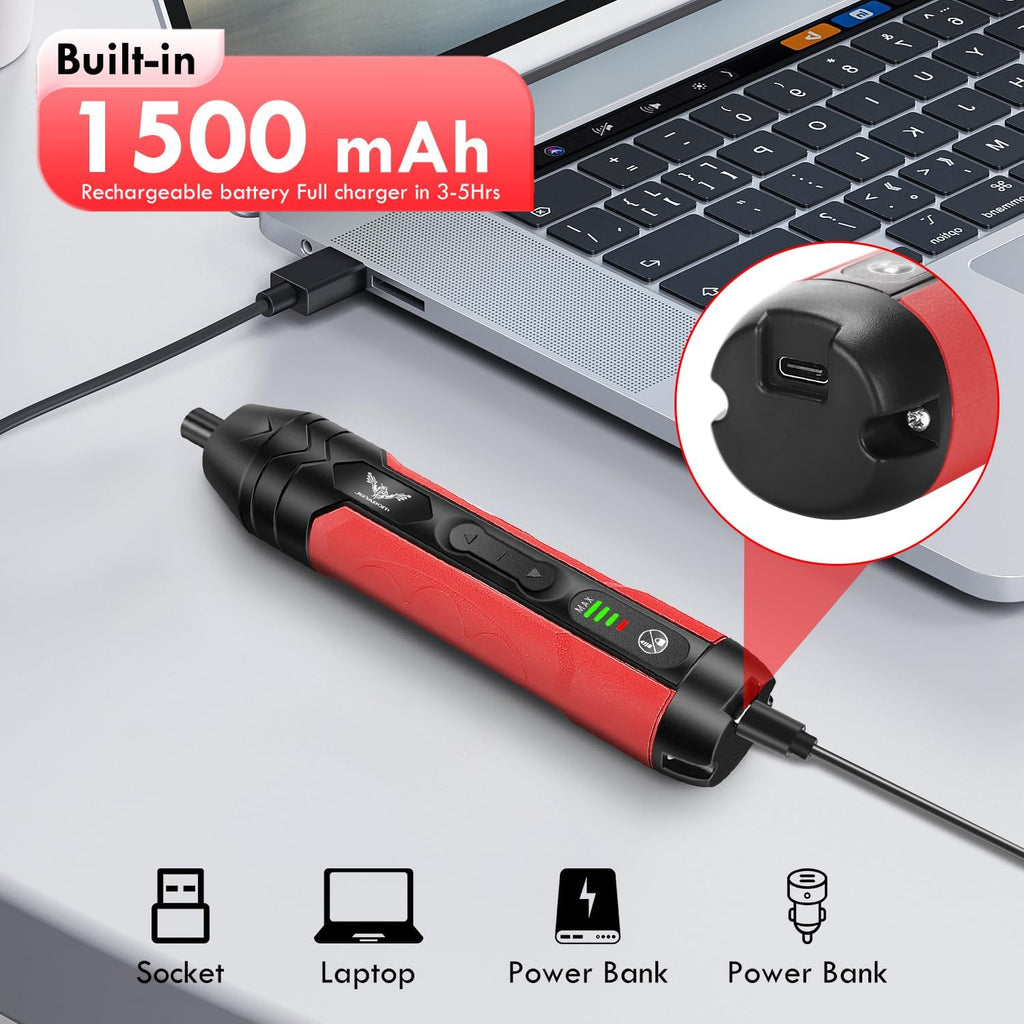 3.6V Electric Screwdriver Rechargeable, Cordless Screwdriver