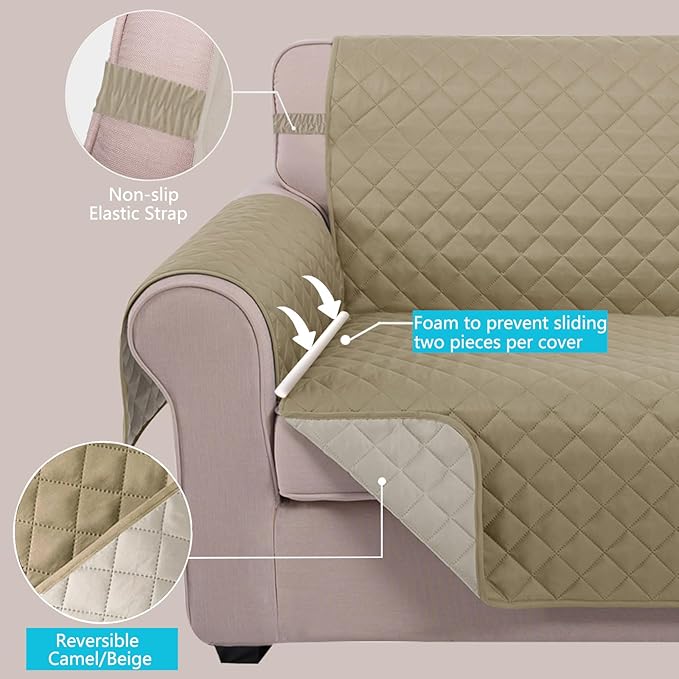 U-NICE HOME Reversible Sofa Cover Couch Cover - Image 3
