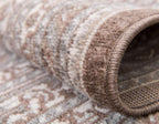 Unique Loom Williamsburg Collection Traditional Border with Dotted Center Area Rug, Rectangular 4' 0" x 6' 0", Brown/Beige