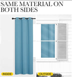 NICETOWN Teal Blue Blackout Curtains 102 inches Length - Image 5