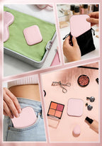 Magnifying Mirror with Light, Rechargeable Compact Makeup Mirror 40X Pink