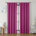 Simplebrand Ava Hot Pink Blackout Curtains by Simplebrand