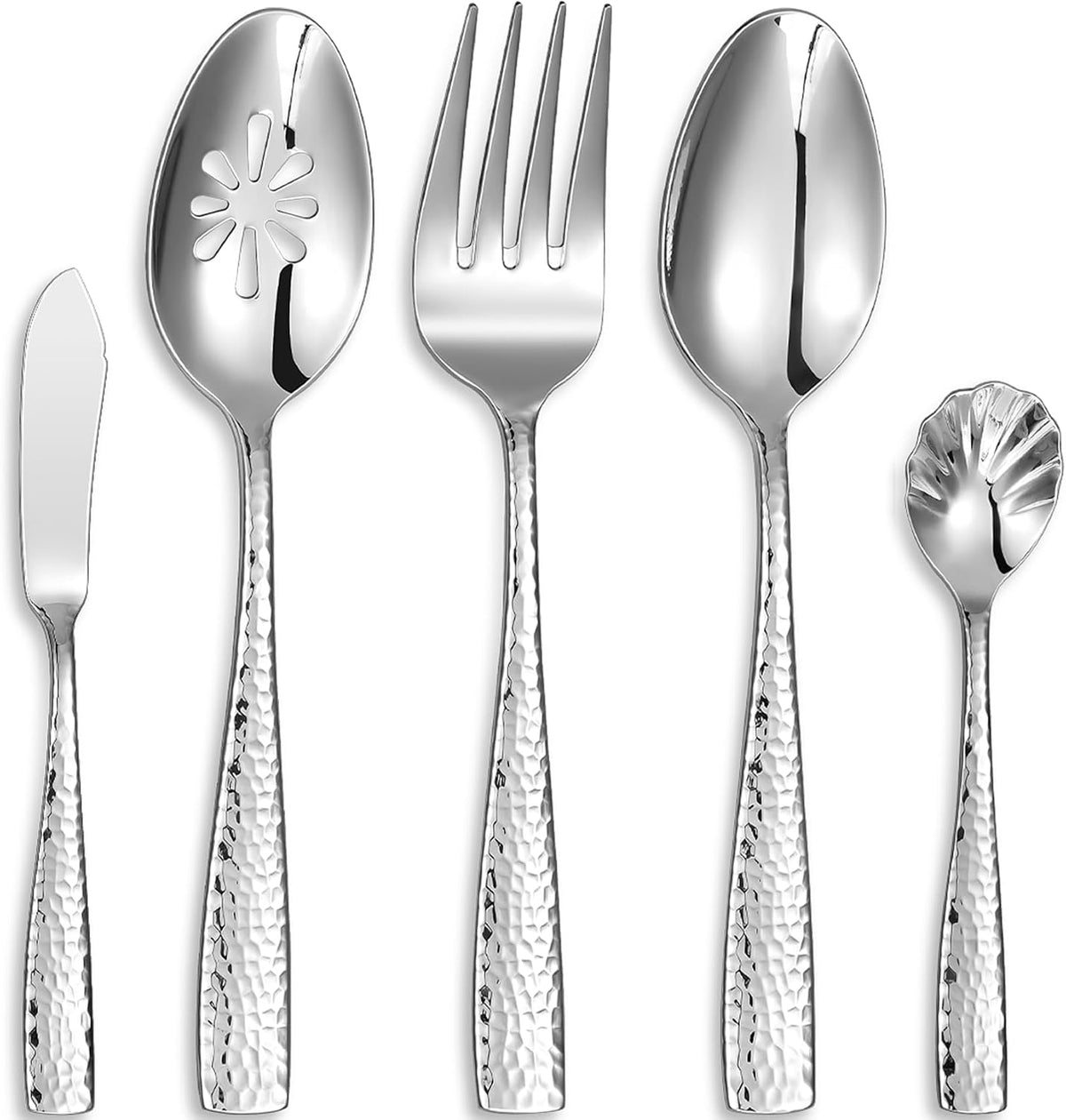 Premium Louis Hammered Utensil Set (Hostess Serving Utensil Set)