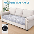 Leather Look Couch Cushion Covers Sofa Seat Slipcovers Sets Couches Furniture - Image 2