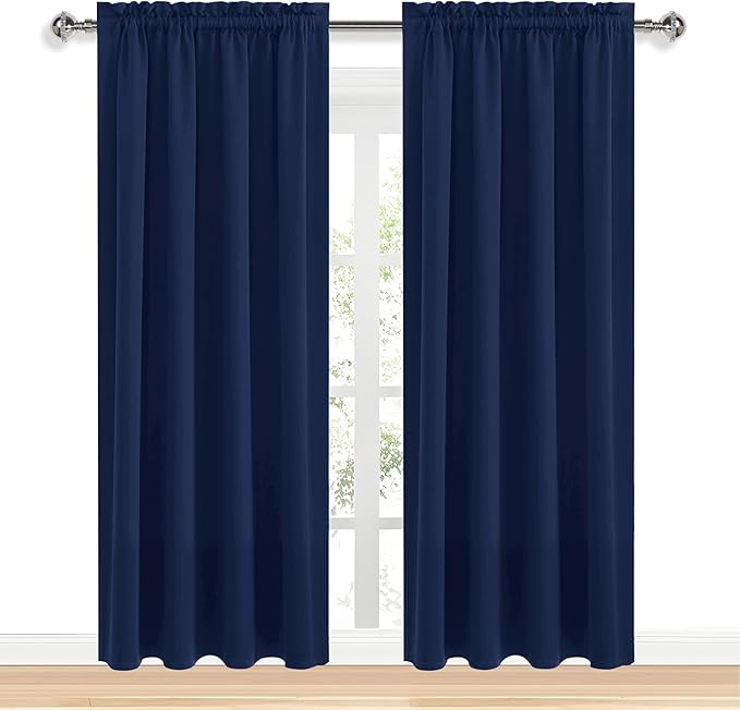DWCN Navy Blue Blackout Curtains - Image 9