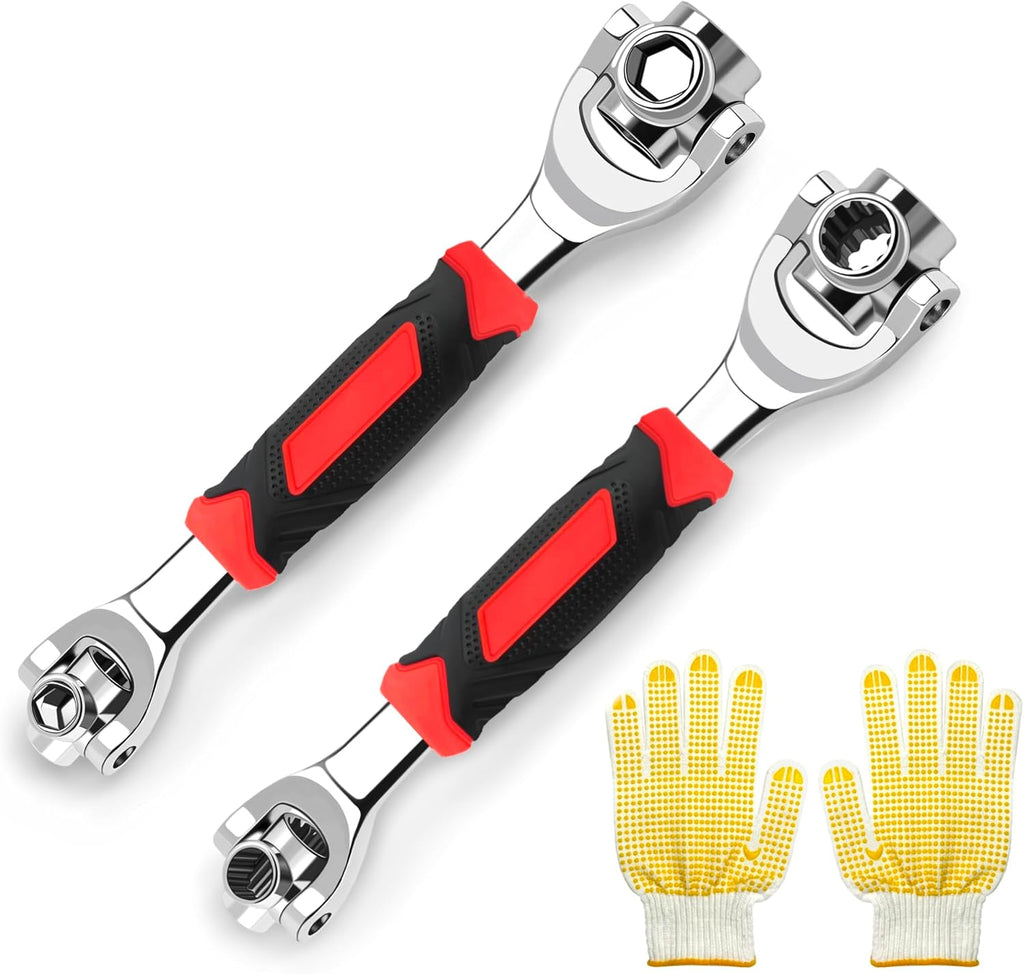 2‑Piece Universal Socket Wrench Set, Multi‑Function Hand Tool