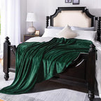 Forest Green Flannel Fleece Throw Blanket Throw Size, Super Soft Plush Cozy and - Image 4