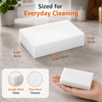 100 Pack Melamine Cleaning Sponges, White Magic Foam Eraser Scrub Pads Bulk