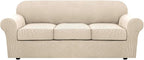 H.VERSAILTEX 4 Piece Stretch Couch Covers by HVERSAILTEX