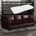 Leather Look Couch Cushion Covers Sofa Seat Slipcovers Sets Couches Furniture - Image 3