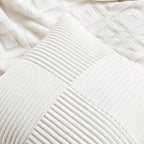 Fancy Homi 2 Packs Cream White Samll Decorative Throw Pillow Covers 14x14 Inch - Image 3