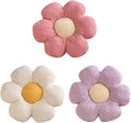 XIAIJIA 3PCS Flower Pillow, Daisy Throw Pillows, Flower Cushion 15.7 Inch