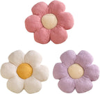 XIAIJIA 3PCS Flower Pillow, Daisy Throw Pillows, Flower Cushion 15.7 Inch