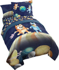Bluey Bingo Twin Comforter Set 5 Piece Soft Kids Cartoon Bedding, Blue