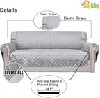 Easy-Going 4 Seater Sofa Slipcover Reversible Sofa Cover Water Resistant Couch - Image 3
