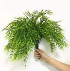 CATTREE Artificial Weeping Willow, Plastic Plants Greenery Leaves Fake Hanging Vine Faux Ivy Garland UV Resistant for Indoor Outdoor Garden Baskets Wedding Party Table Decor Decoration 4 Pack