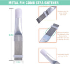10 Pcs Air Conditioner Fin Comb Cleaner kit AC Coil Cleaning Brush 5 Different Fin Combs Condenser Fin Straightener AC Evaporator Comb Radiator Repair Clean Tool (Multicolor)
