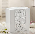 Creative Scents Mirror Janette White 6 Piece Bathroom Accessories Set