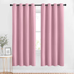 NICETOWN Crystal Pink Blackout Draperies Curtains by NICETOWN