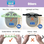 Max Space Saving Hangers, 10-Pack, 360° Hooks, Pastel Green