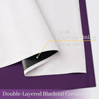 Yakamok 100% Blackout Curtain Panels 84 inches Cold and Light Blocking Drapes - Image 4