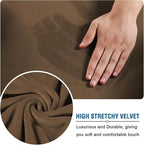 H.VERSAILTEX Rich Velvet Stretch 2 Piece Cover Chair Slipcover Sofa Cover - Image 5