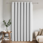 Joydeco Blackout Patio Sliding Door Curtains 108 Inches Long, Grommet Privacy by JOYDECO