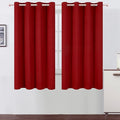LEMOMO Red Blackout Curtains/52 x 63 Inch/Set of 2 Panels Room Darkening by Lemomo
