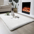 Ashler HOME DECO Ultra Soft Faux Rabbit Fur Chair Couch Cover Area Rug - Image 4