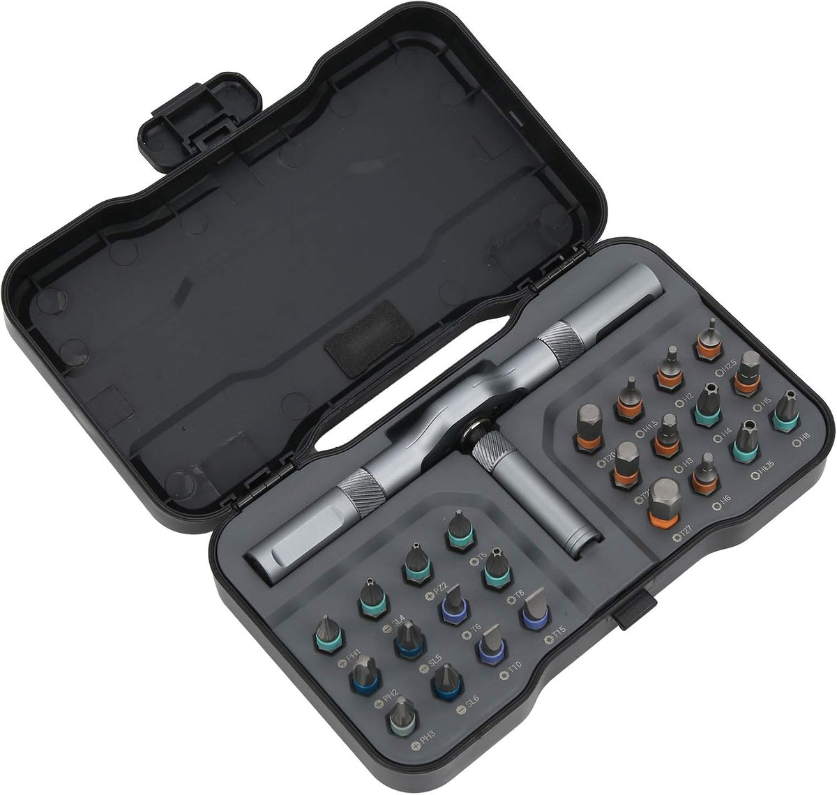 POCREATION RS1 Ratchet Screwdriver Set 24-in-1 S2 Steel