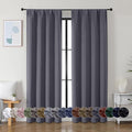 Simplebrand Ava Grey Blackout Curtains by Simplebrand