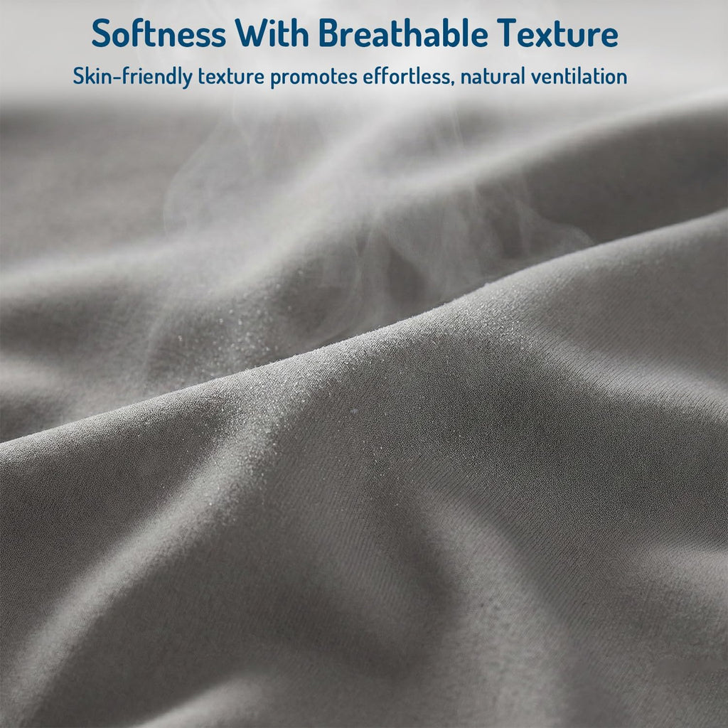 Coolmax® Cooling Sheets for Hot Sleepers, Queen Size, Grey