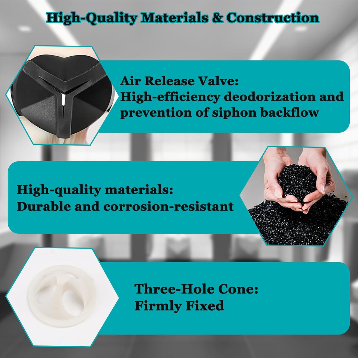 6-PCS V-551-A Vacuum Breaker Repair Kit, compatible with Sloan Regal flush valves, for replacing damaged or malfunctioning vacuum breakers in toilet tanks and urinal flush valves.