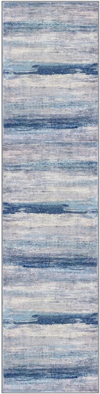 KOZYFLY Modern Abstract Washable Rug Runner 2.6x10 Hallway Rug Runner Non-Slip - Image 8