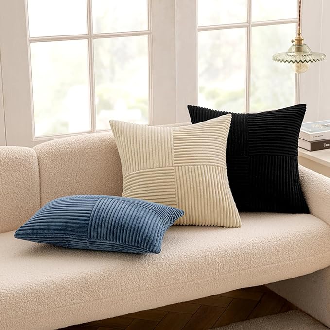 MIULEE Blue Decorative Throw Pillow Covers 20x20 Inch - Image 5